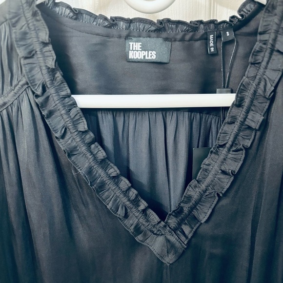 The Kooples Elegant Black Women's Blouse, Size L. Retail $215. NWT - Picture 8 of 11